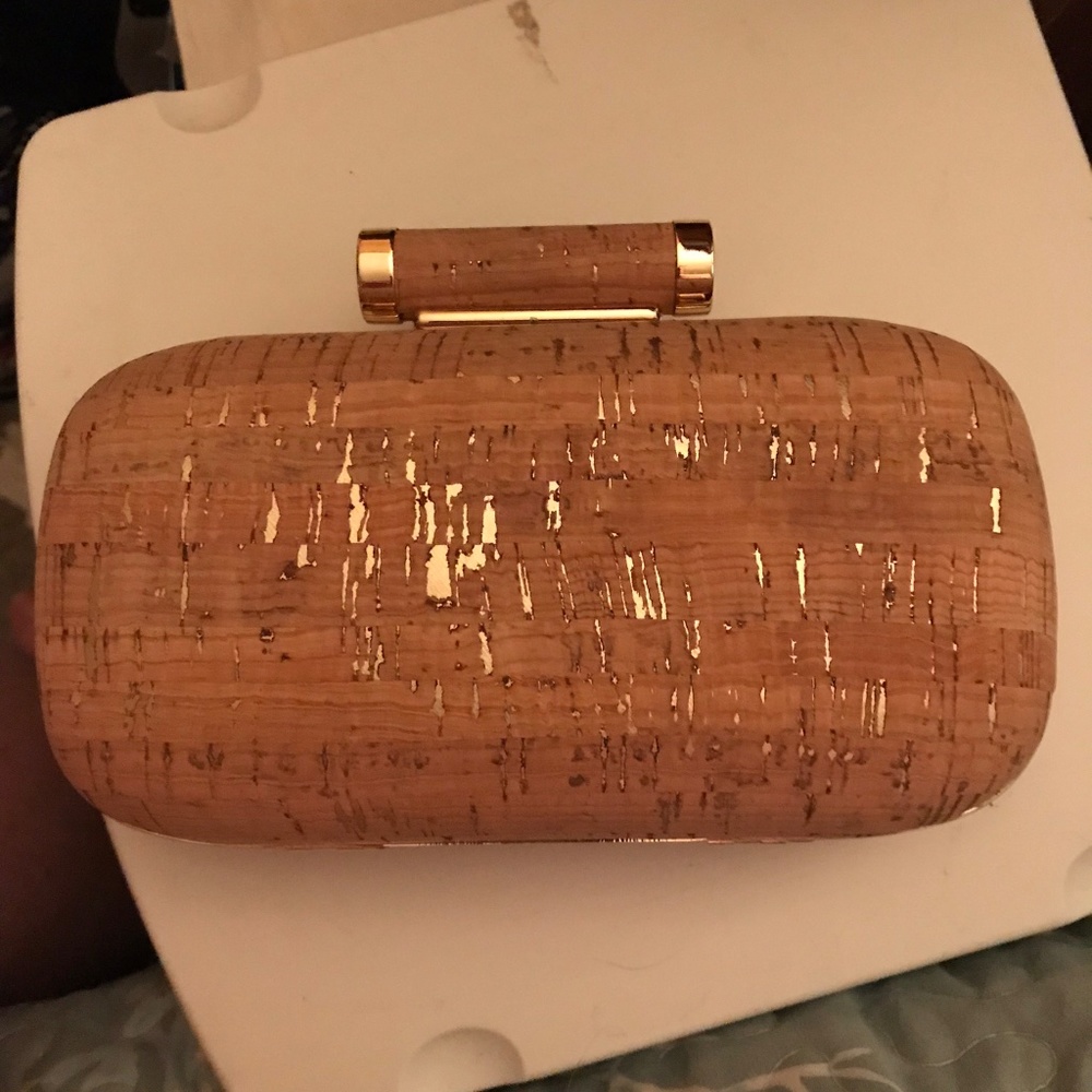 I.N.C clutch/shoulder cork purse